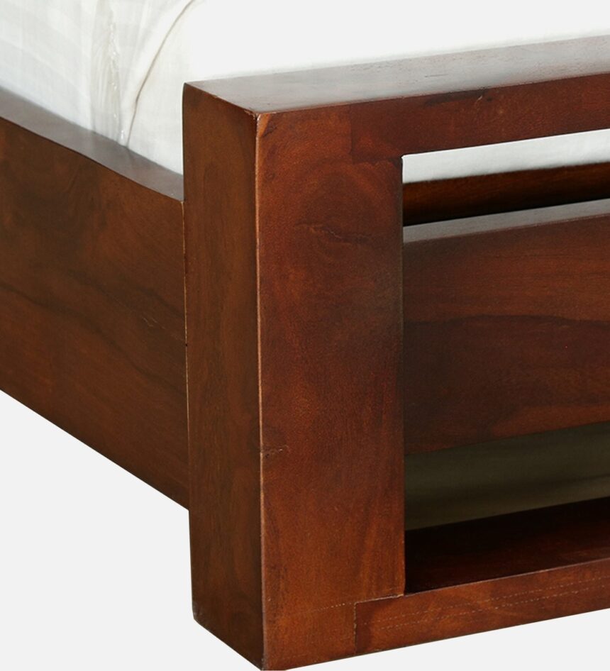 FineBuy Wall Shelf Set of 4 Sheesham Solid Wood | Wall Shelf Cube Hanging Shelf | Shelf for the Wall Floating